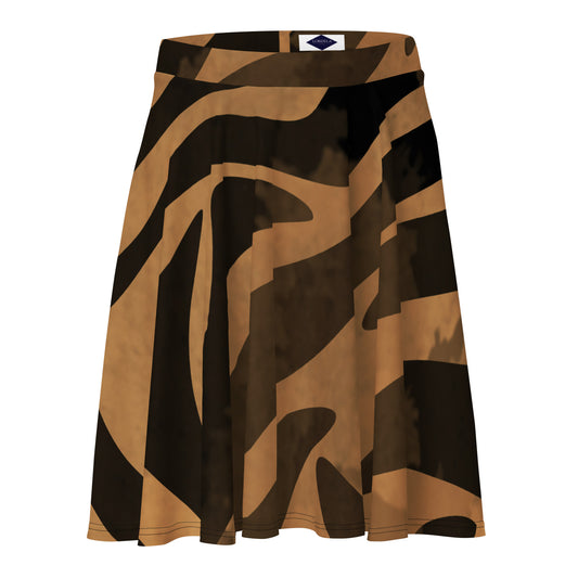 Lordela Tiger Print Skater Skirt