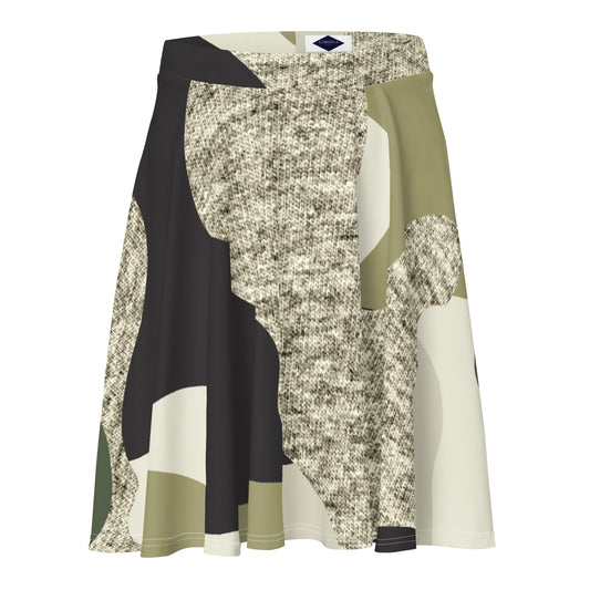 Lordela Green Camo Skater Skirt