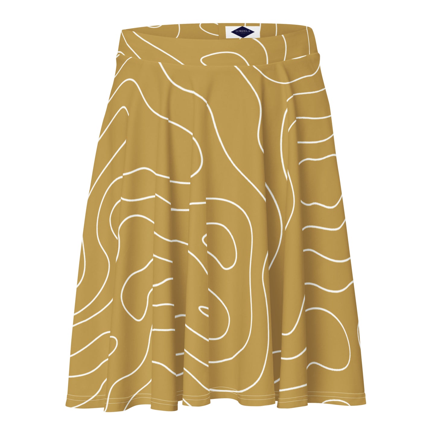 Lordela Gold Puddle Skater Skirt