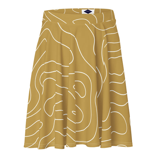 Lordela Gold Puddle Skater Skirt