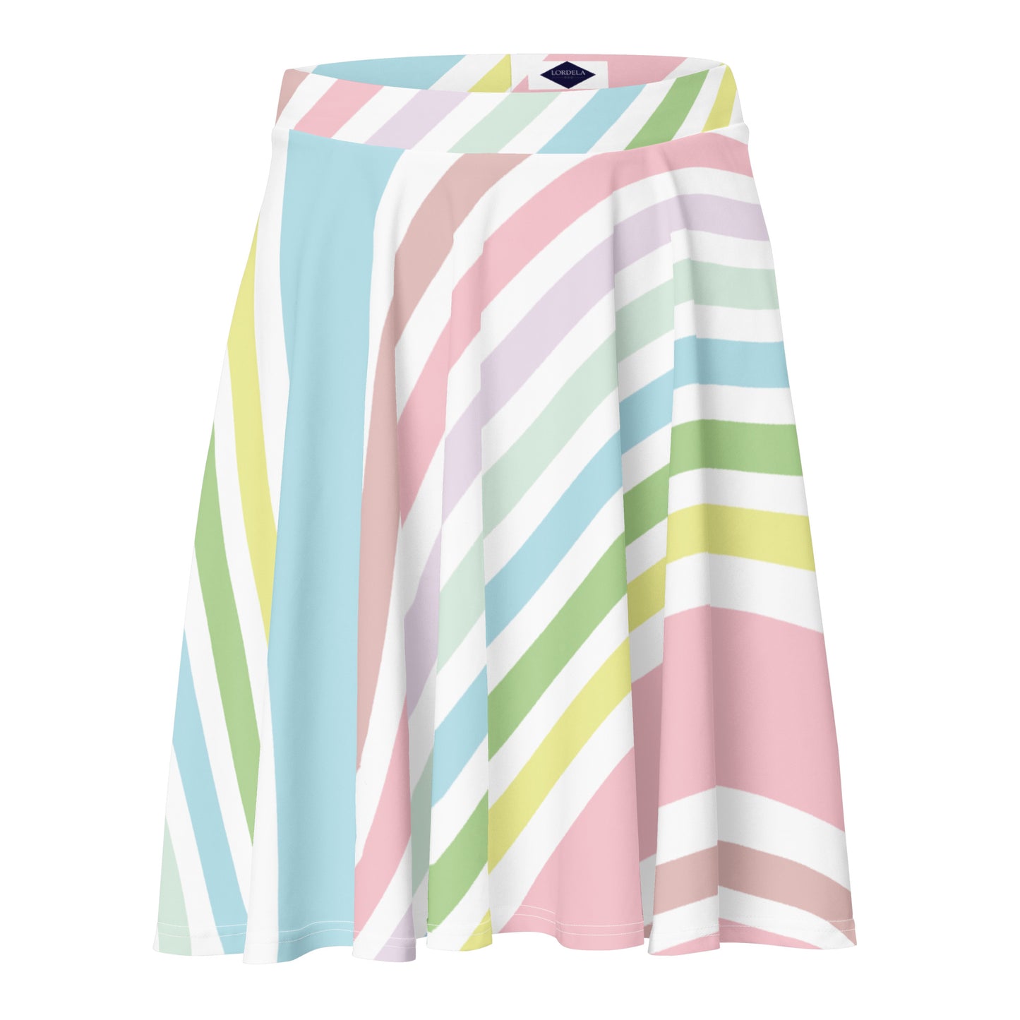 Lordela Pastel Rainbow Skater Skirt