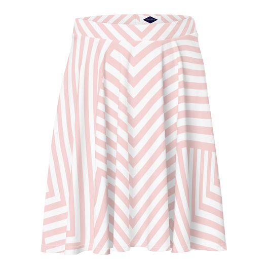 Lordela Pink Lines Skater Skirt