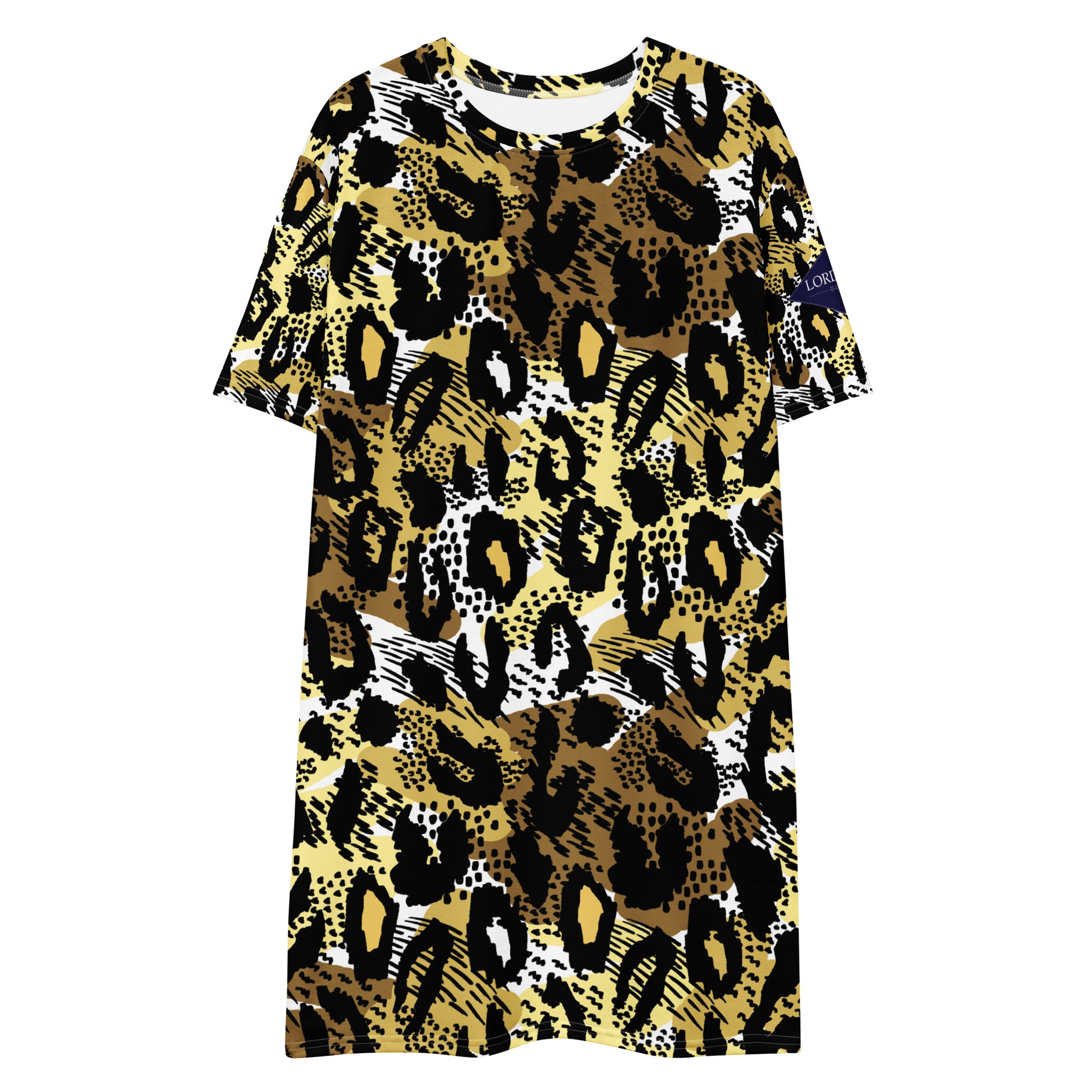 leopard tee shirt dress Hudson Women's Shirt Dress Leopard Print Green - Fair Trade Dresses