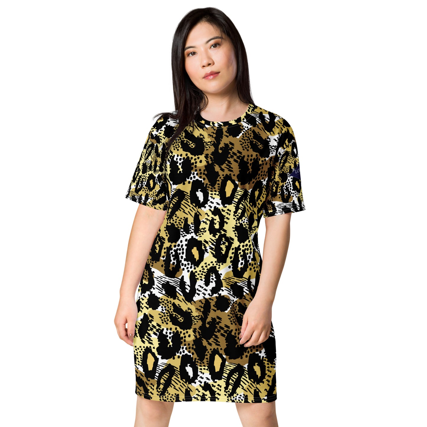 Lordela Leopard Print T-Shirt Dress