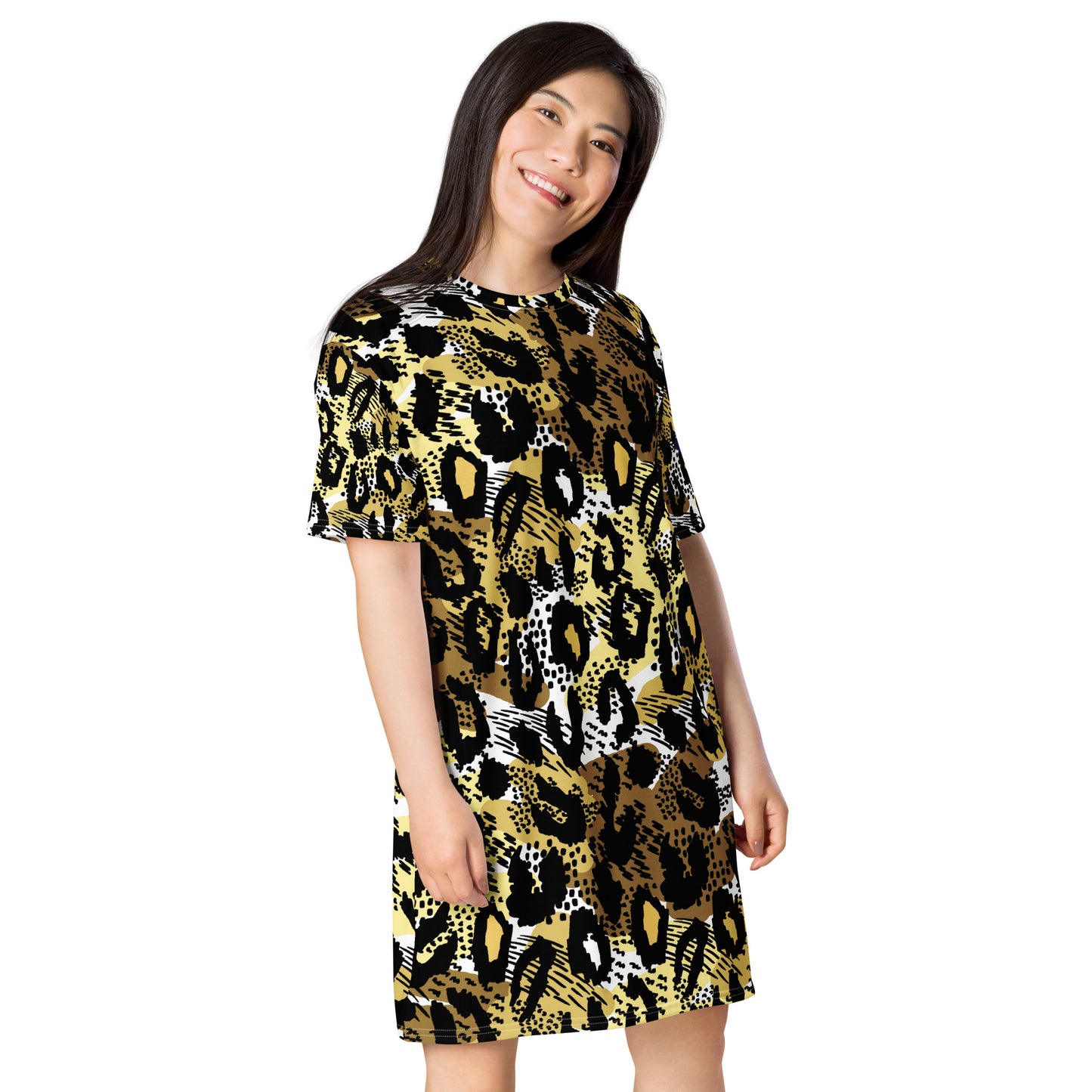 Lordela Leopard Print T-Shirt Dress