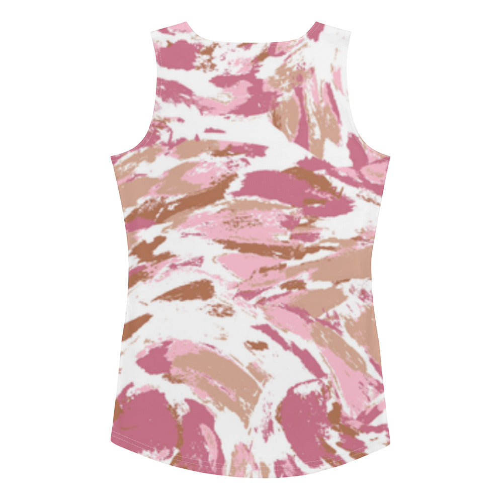 Lordela Paint Brush Sublimation Cut & Sew Tank Top