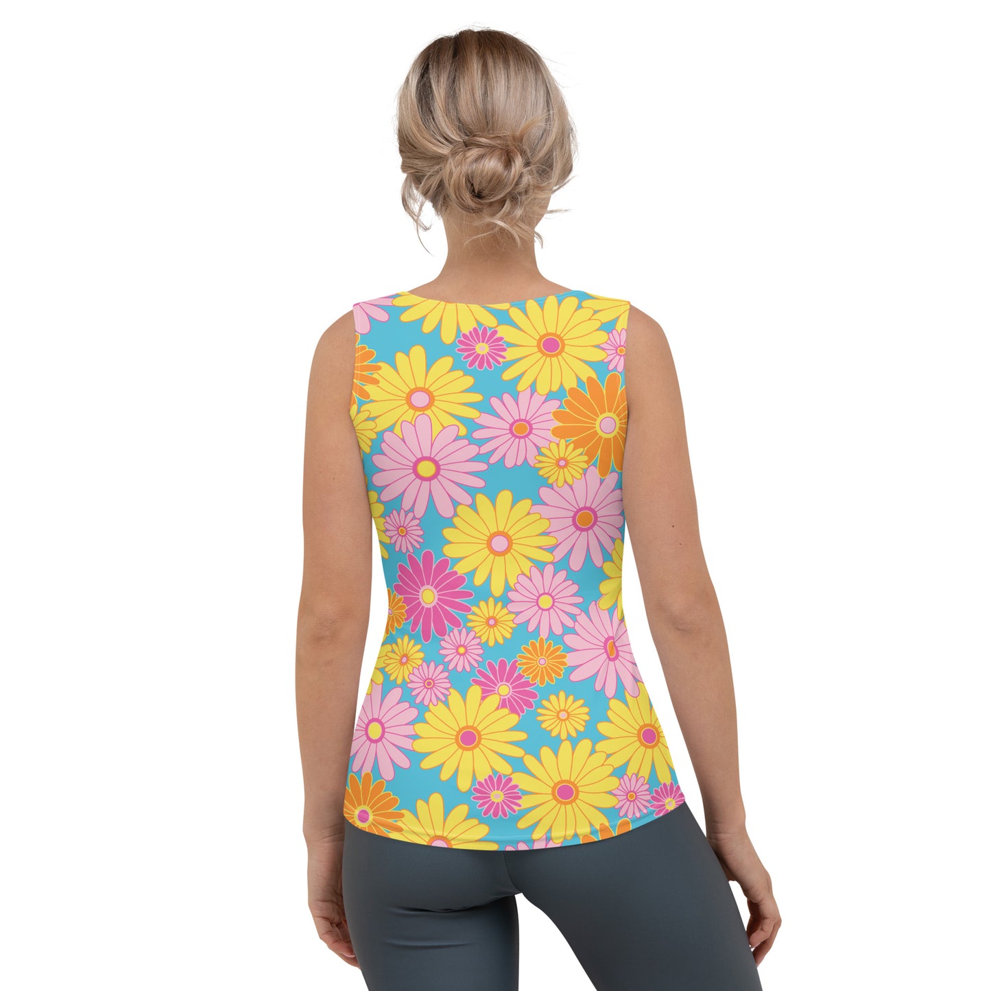 Lordela Flowers Sublimation Cut & Sew Tank Top