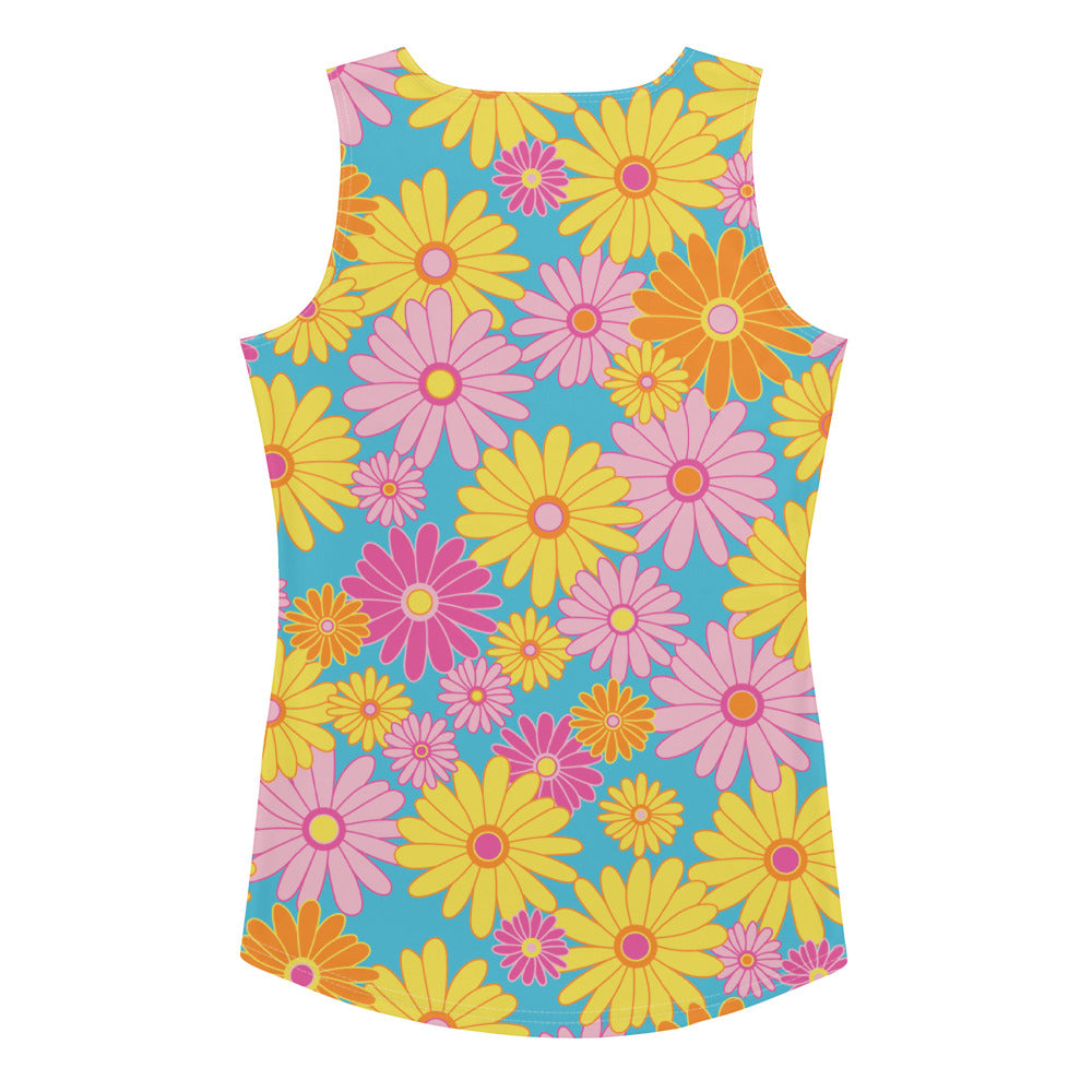 Lordela Flowers Sublimation Cut & Sew Tank Top