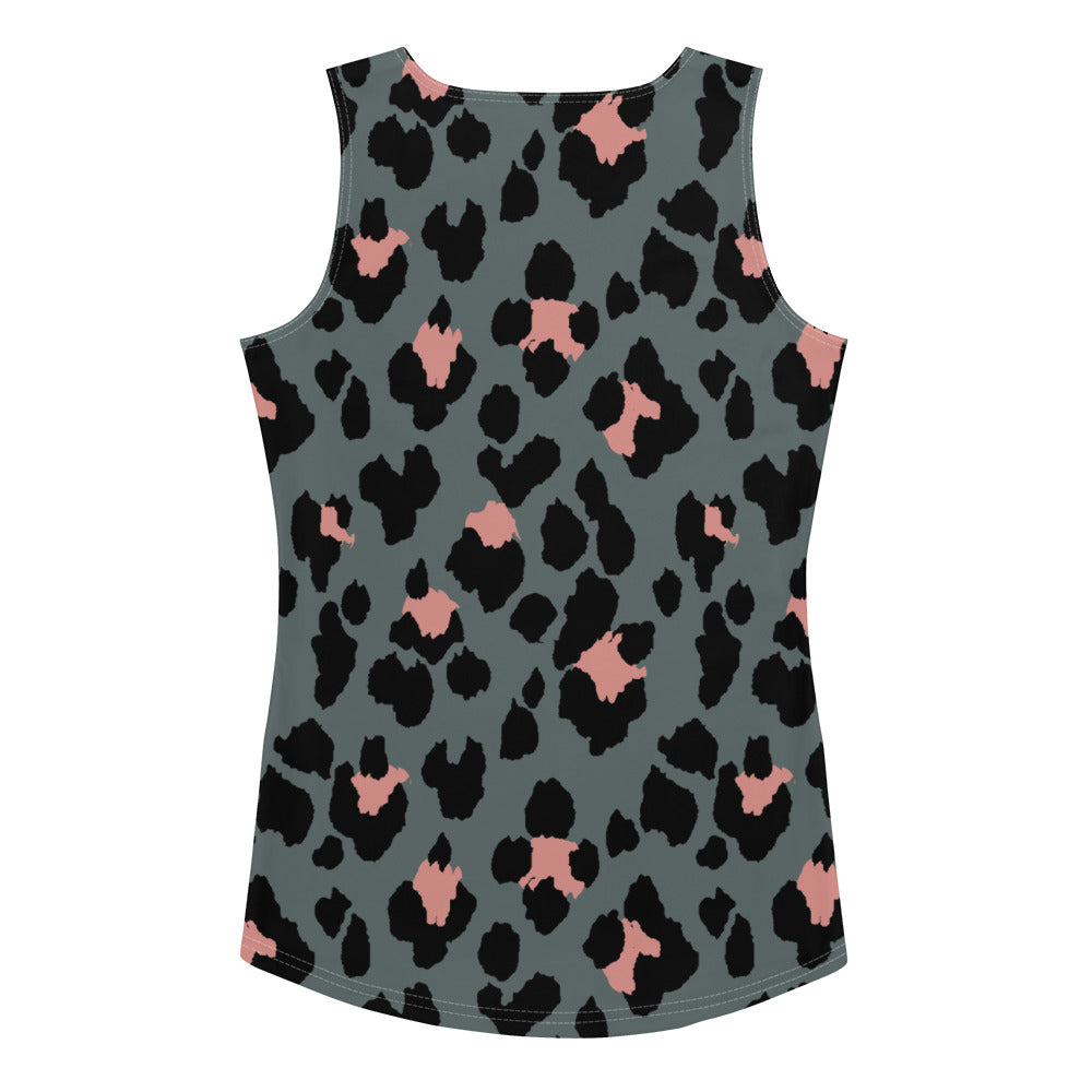 Lordela Leopard Print Sublimation Cut & Sew Tank Top