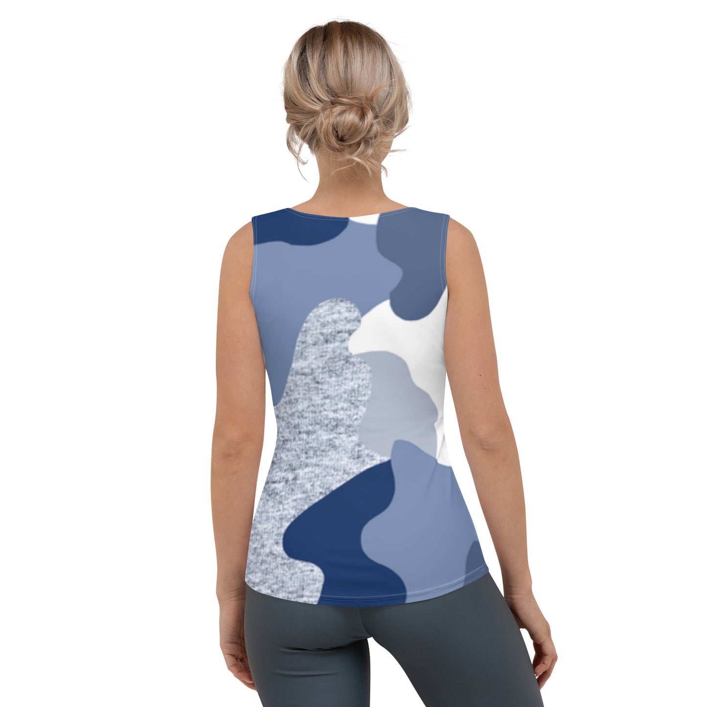 Lordela Blue Camo Sublimation Cut & Sew Tank Top