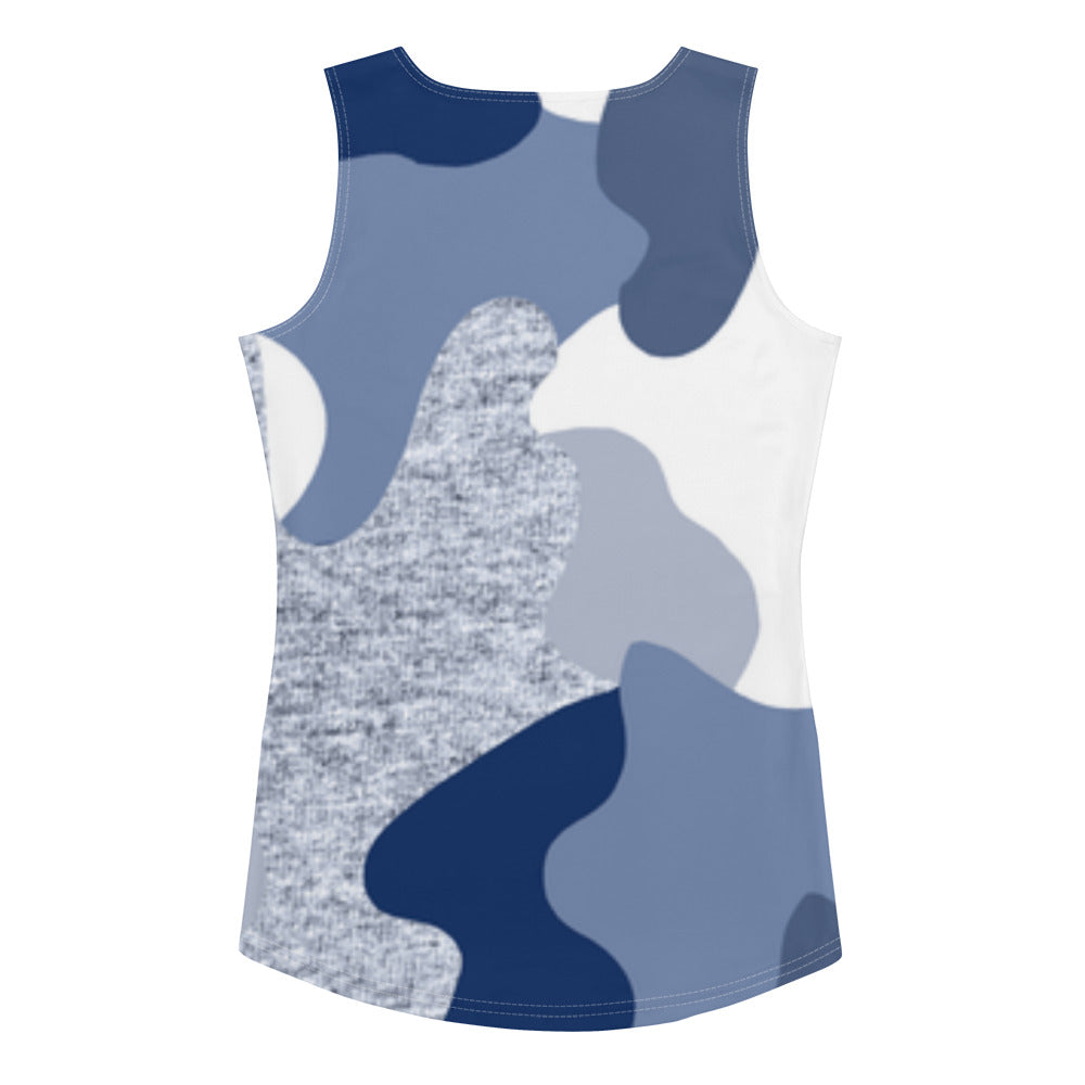 Lordela Blue Camo Sublimation Cut & Sew Tank Top