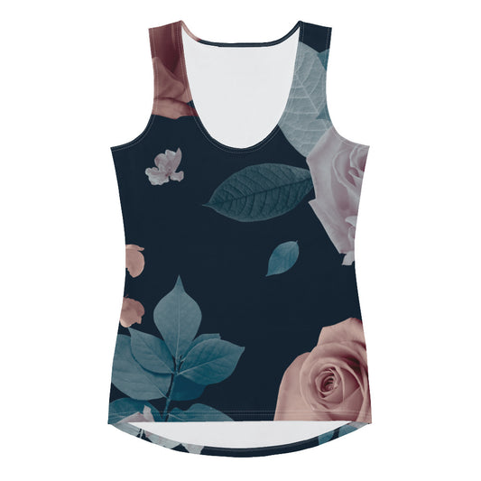 Lordela Flowers Sublimation Cut & Sew Tank Top