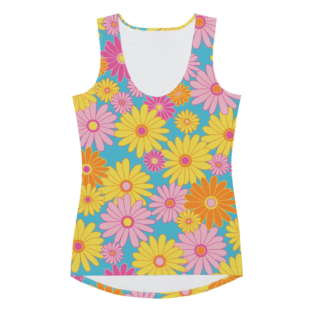 Lordela Flowers Sublimation Cut & Sew Tank Top