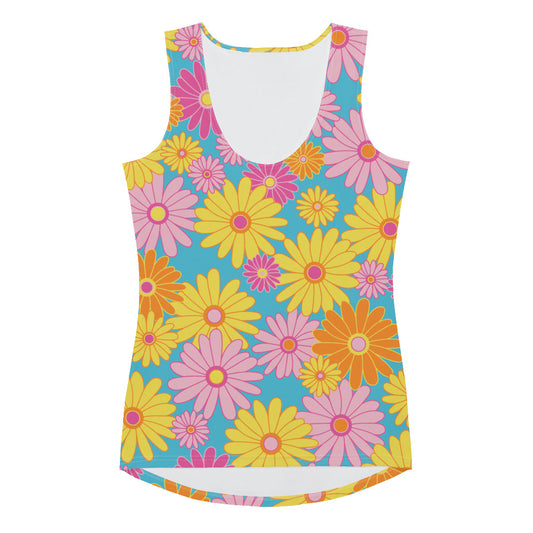 Lordela Flowers Sublimation Cut & Sew Tank Top