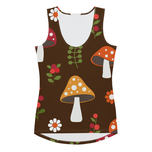 Lordela Mushroom Sublimation Cut & Sew Tank Top