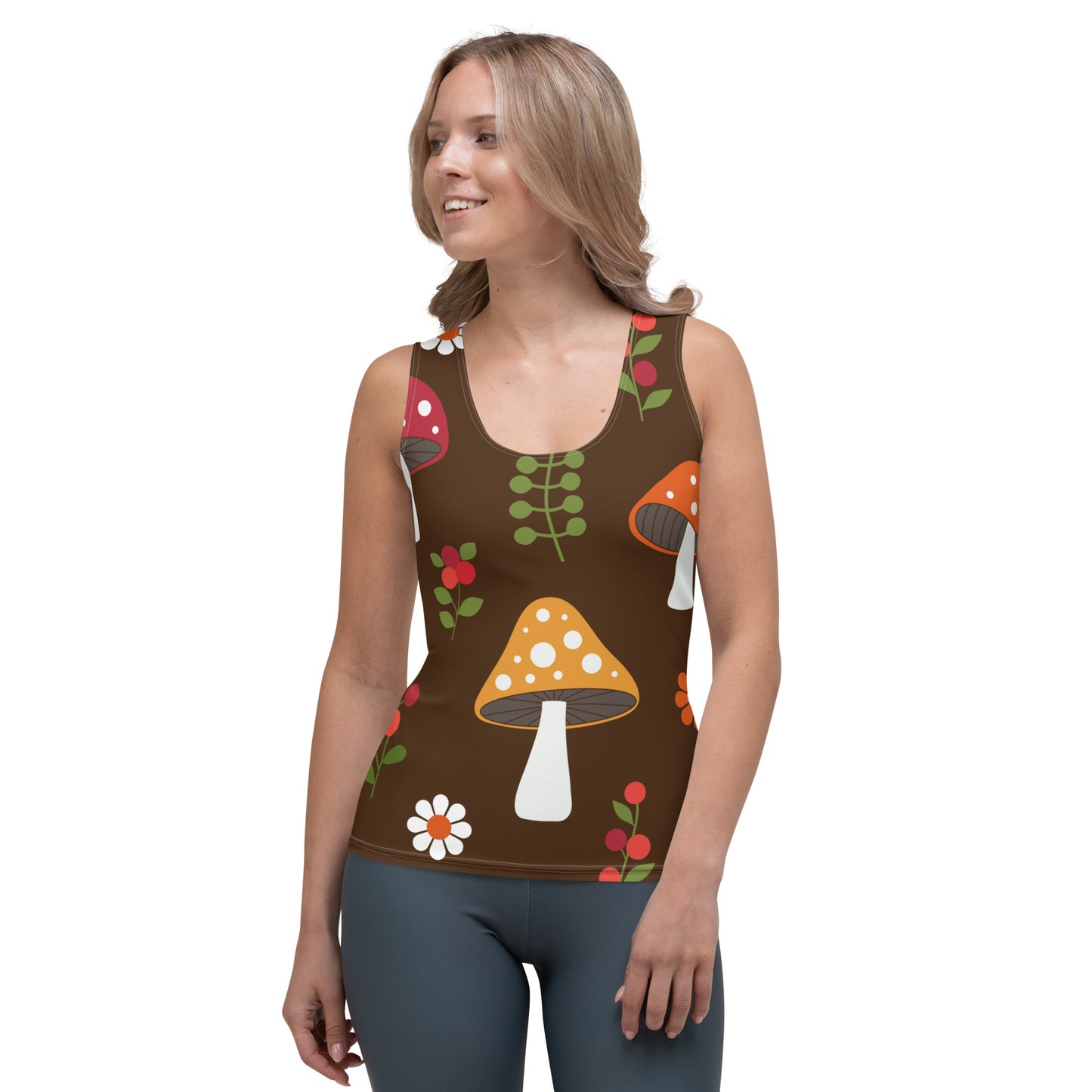 Lordela Mushroom Sublimation Cut & Sew Tank Top