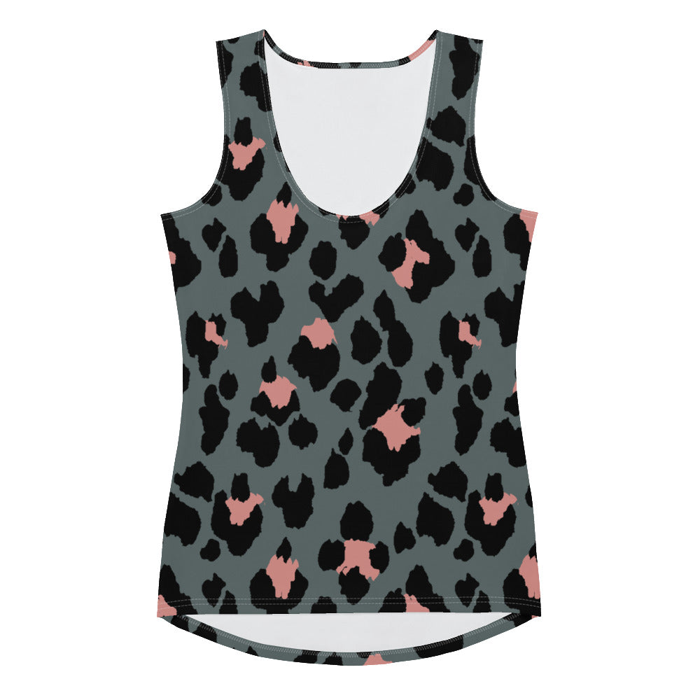 Lordela Leopard Print Sublimation Cut & Sew Tank Top