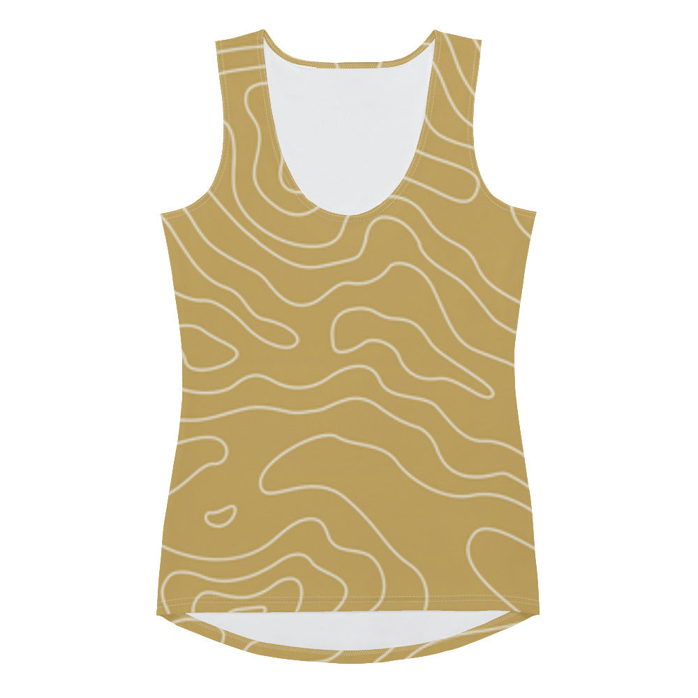 Lordela Golden Puddle Sublimation Cut & Sew Tank Top