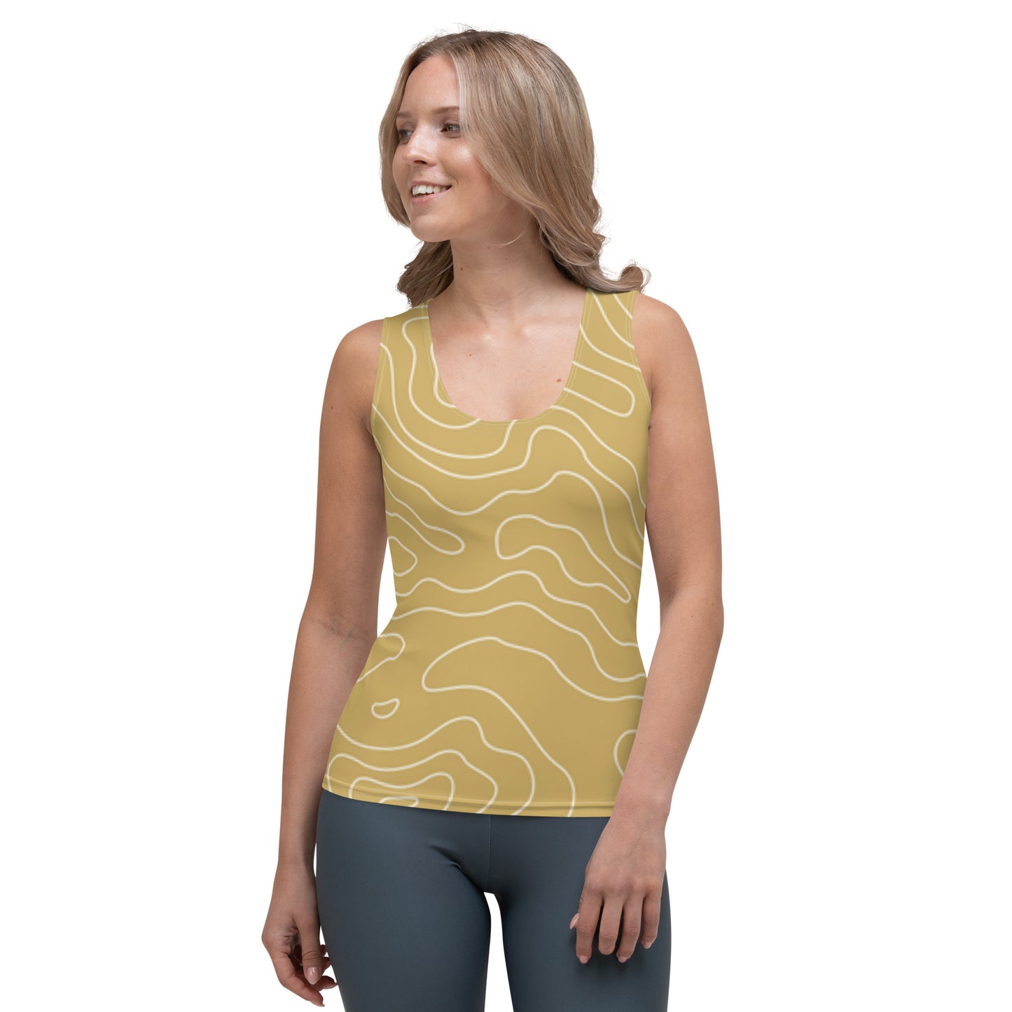 Lordela Golden Puddle Sublimation Cut & Sew Tank Top