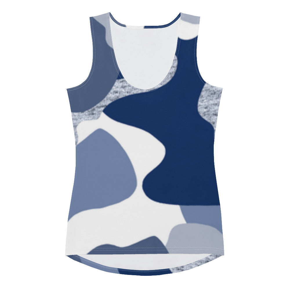 Lordela Blue Camo Sublimation Cut & Sew Tank Top