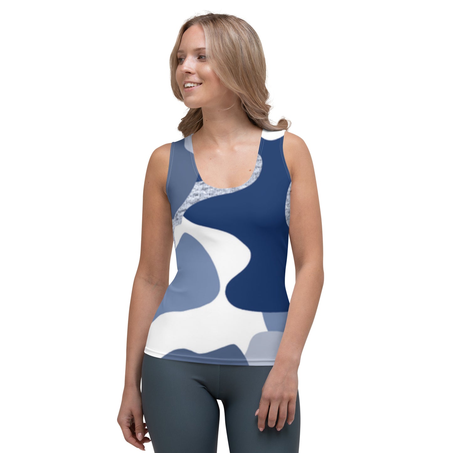 Lordela Blue Camo Sublimation Cut & Sew Tank Top