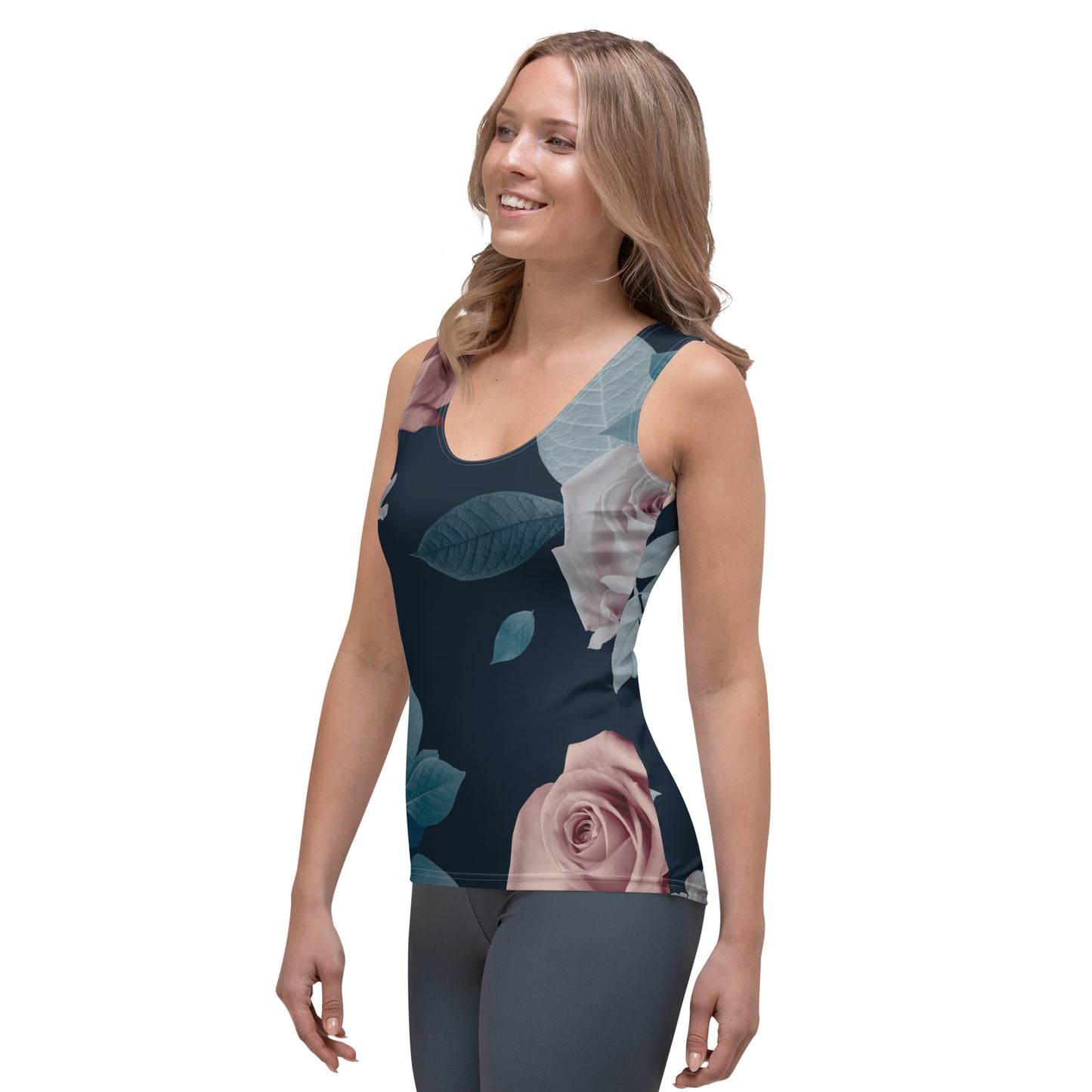 Lordela Flowers Sublimation Cut & Sew Tank Top