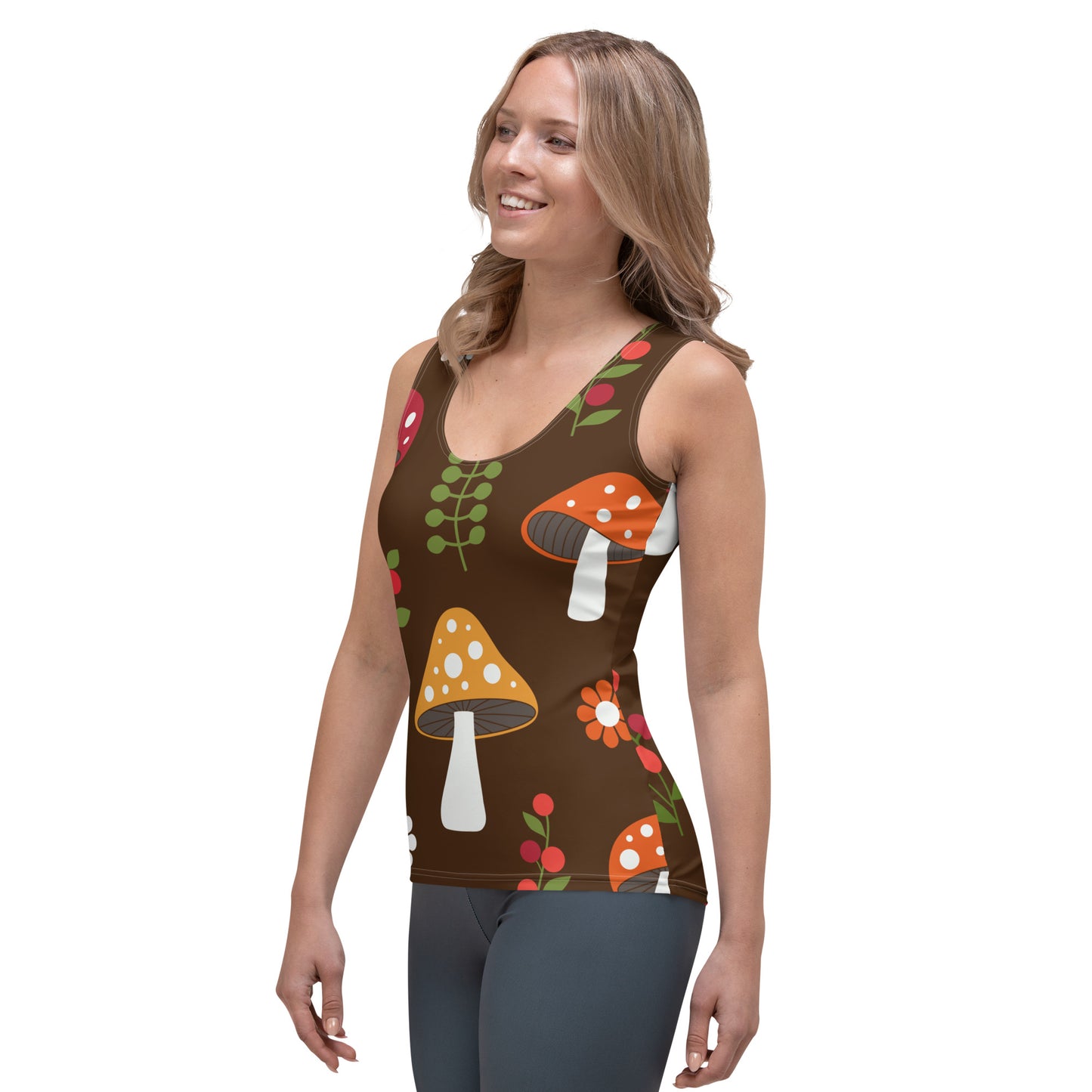 Lordela Mushroom Sublimation Cut & Sew Tank Top