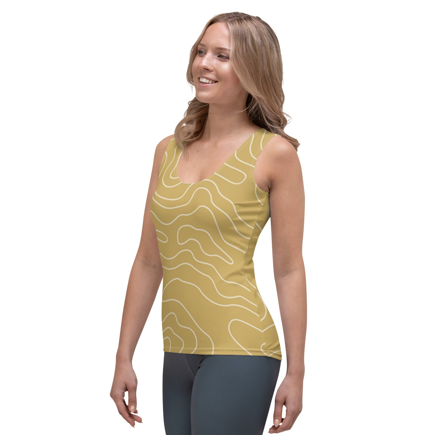 Lordela Golden Puddle Sublimation Cut & Sew Tank Top