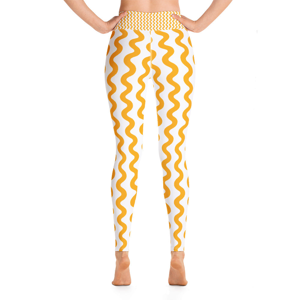 Lordela Yellow Wave Leggings