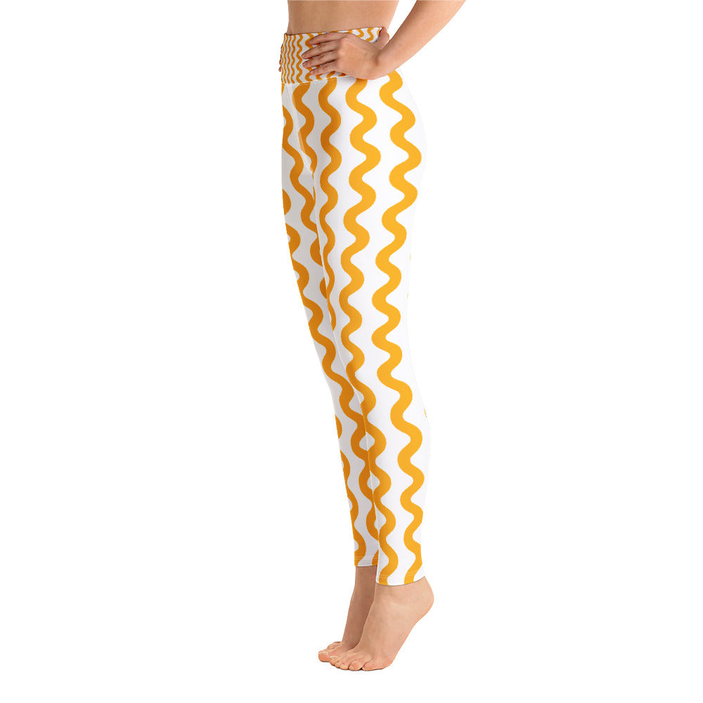 Lordela Yellow Wave Leggings