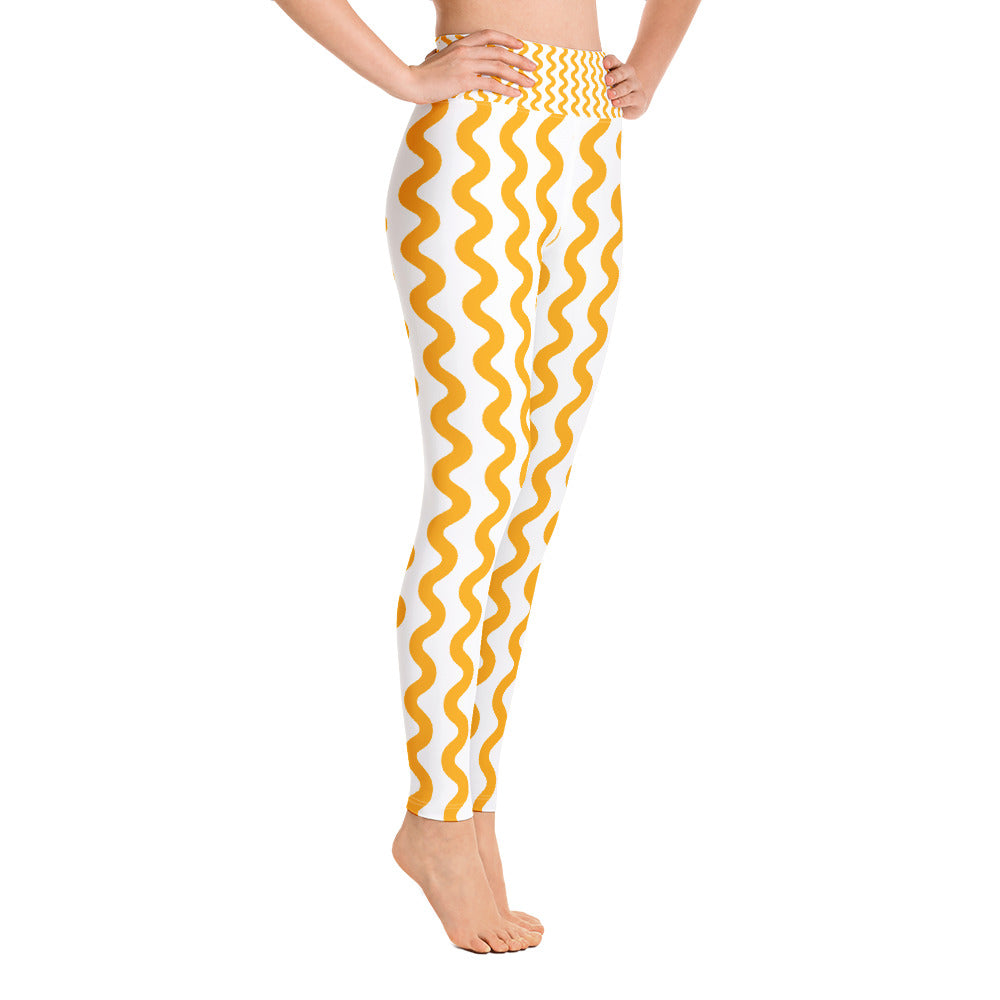 Lordela Yellow Wave Leggings