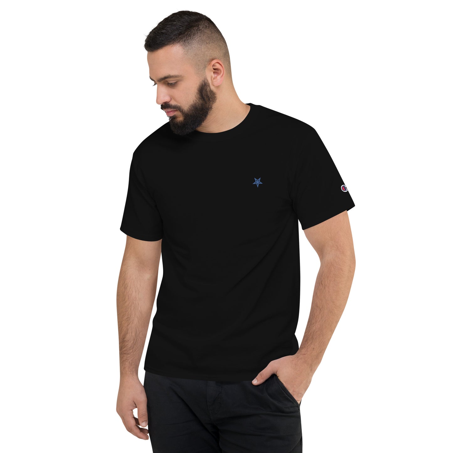 Lordela X Champion Black T-Shirt