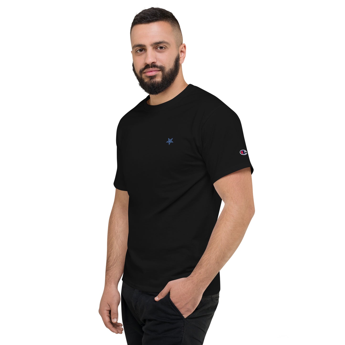 Lordela X Champion Black T-Shirt