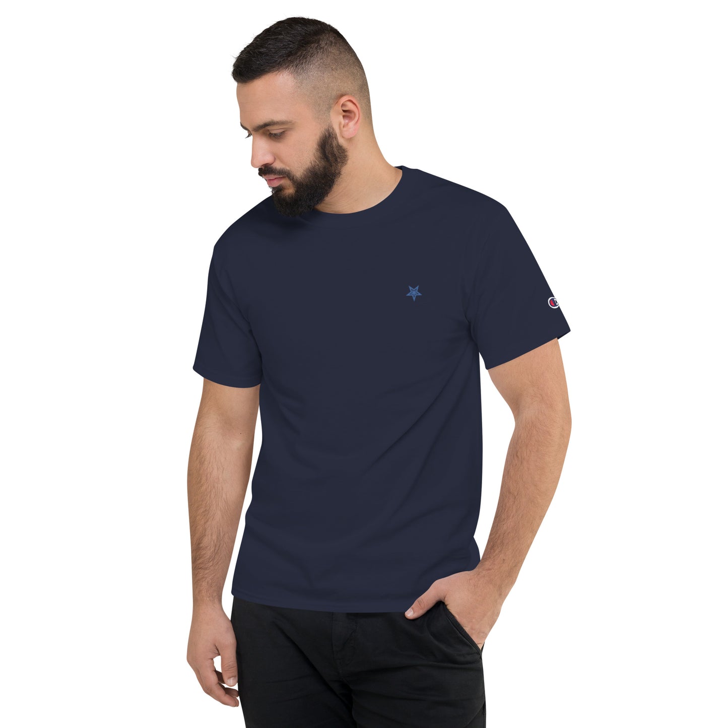 Lordela X Champion Navy Blue T-Shirt