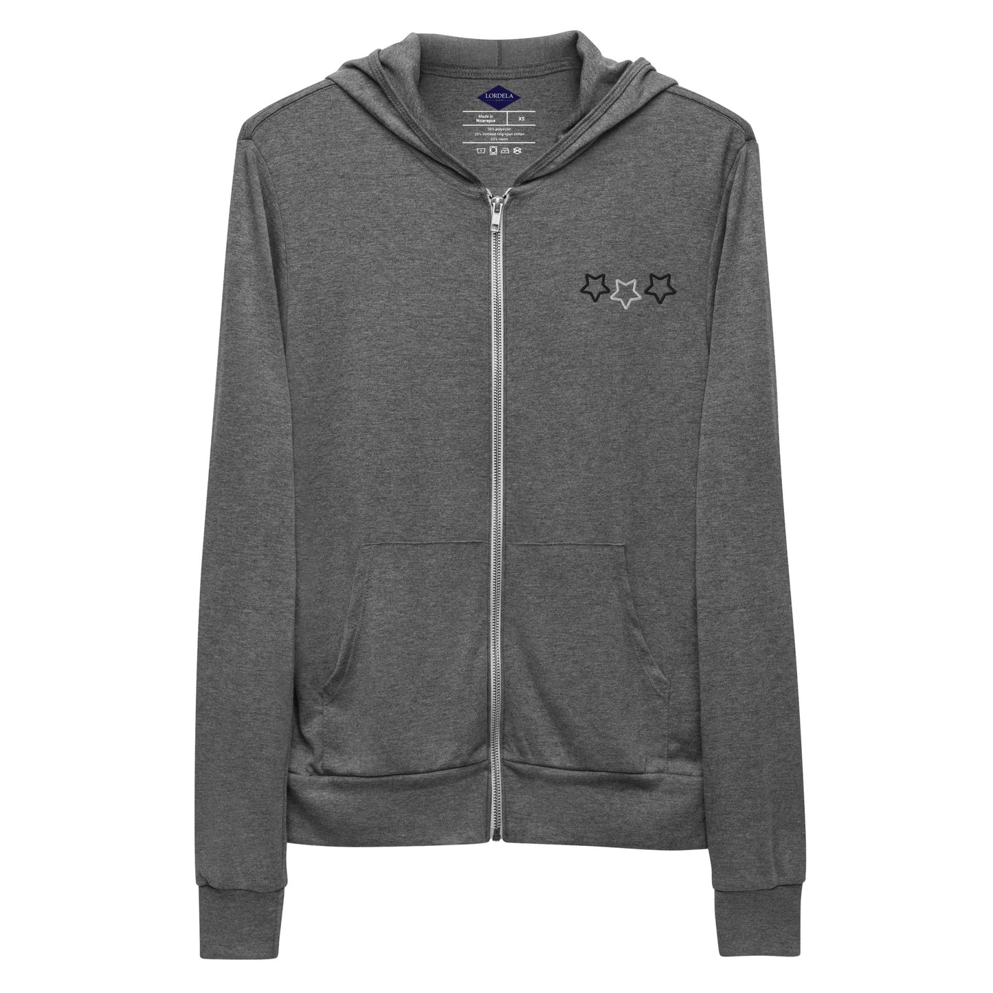 Lordela Three Stars Zip Hoodie