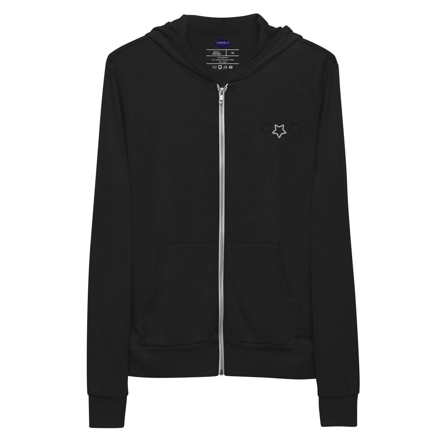 Lordela Three Stars Zip Hoodie