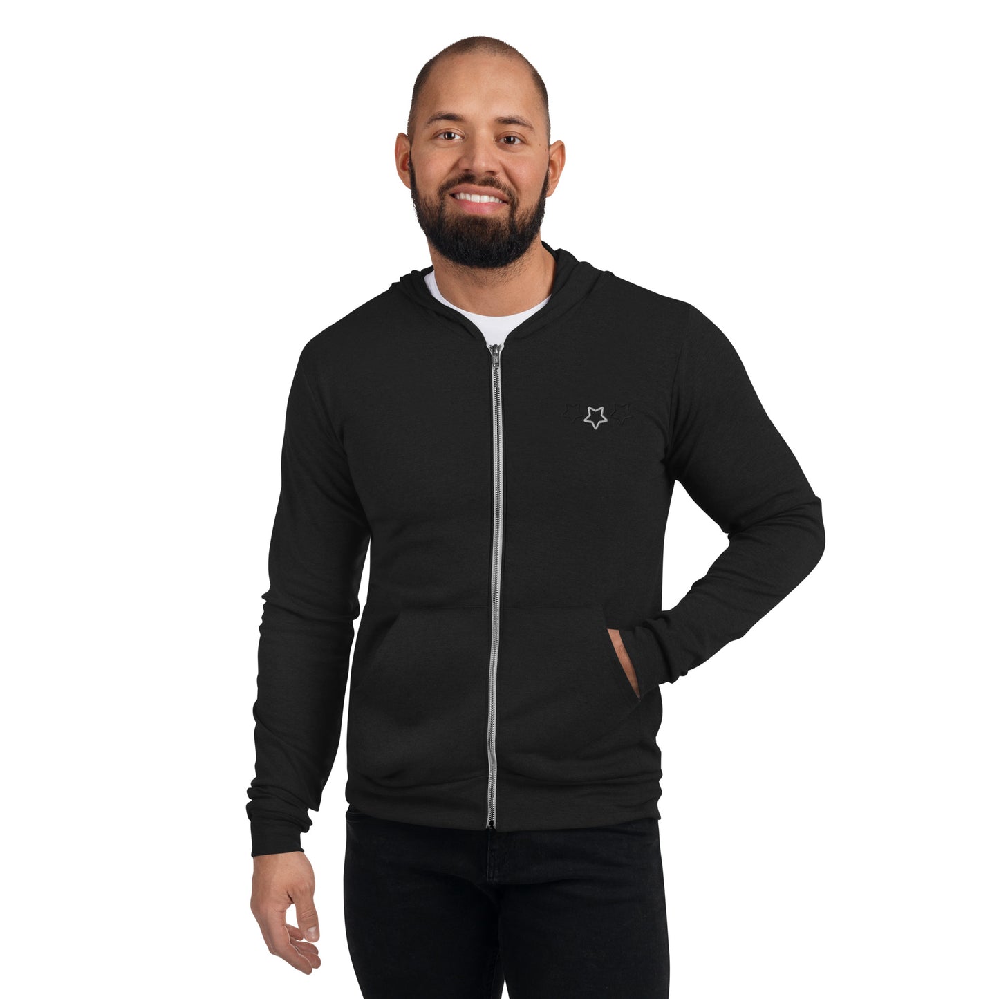 Lordela Three Stars Zip Hoodie