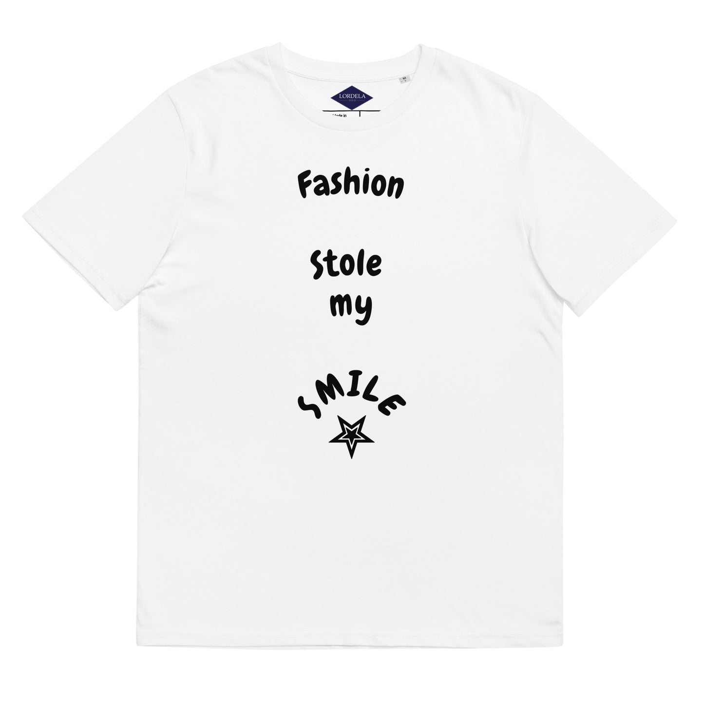 Lordela Fashion Stole my Smile Organic Cotton T-Shirt