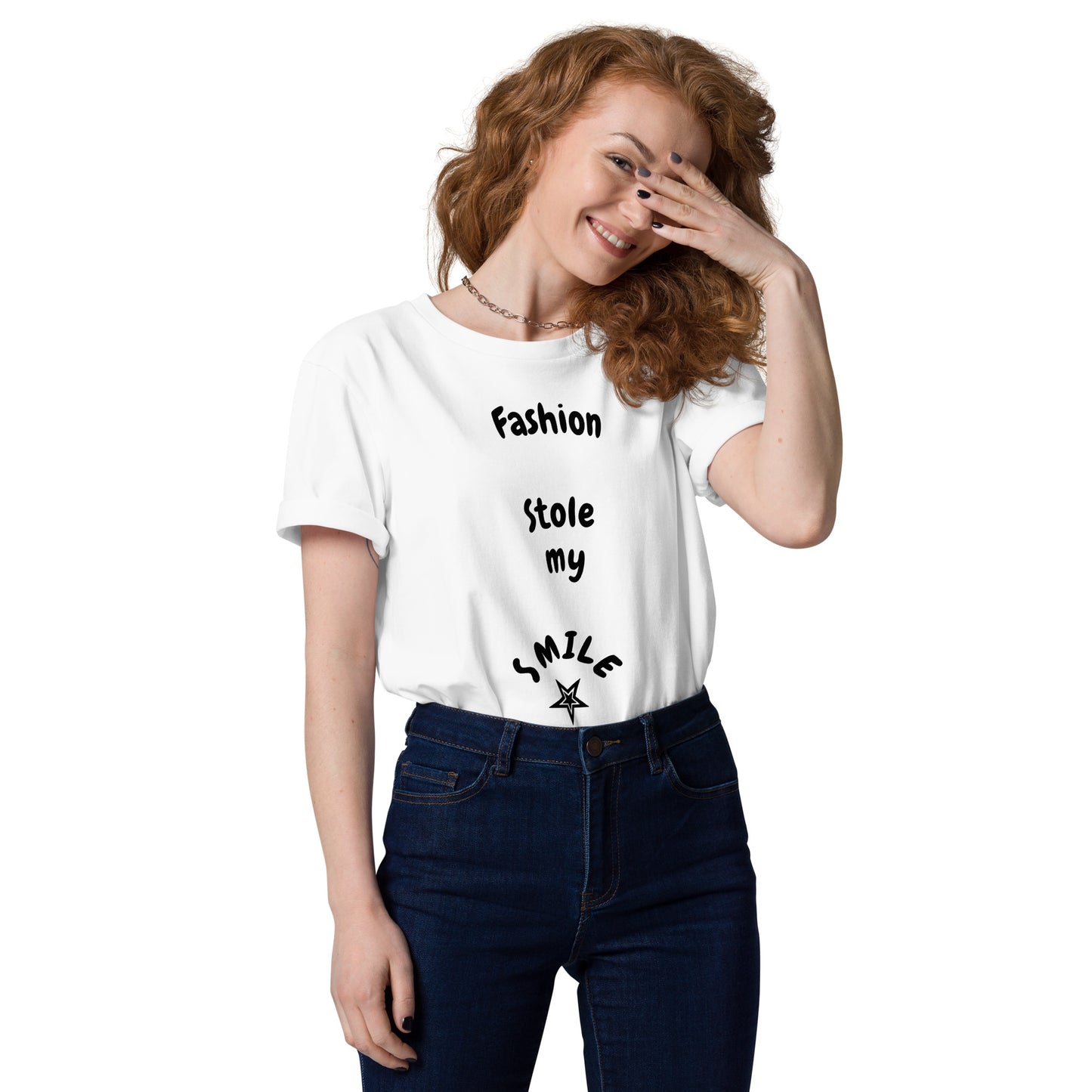 Lordela Fashion Stole my Smile Organic Cotton T-Shirt