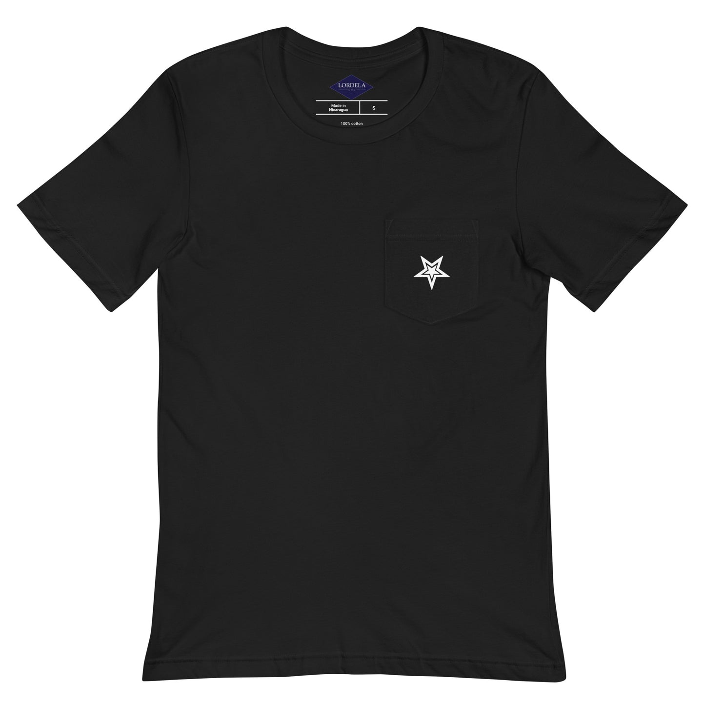 Lordela Black Pocket T-Shirt