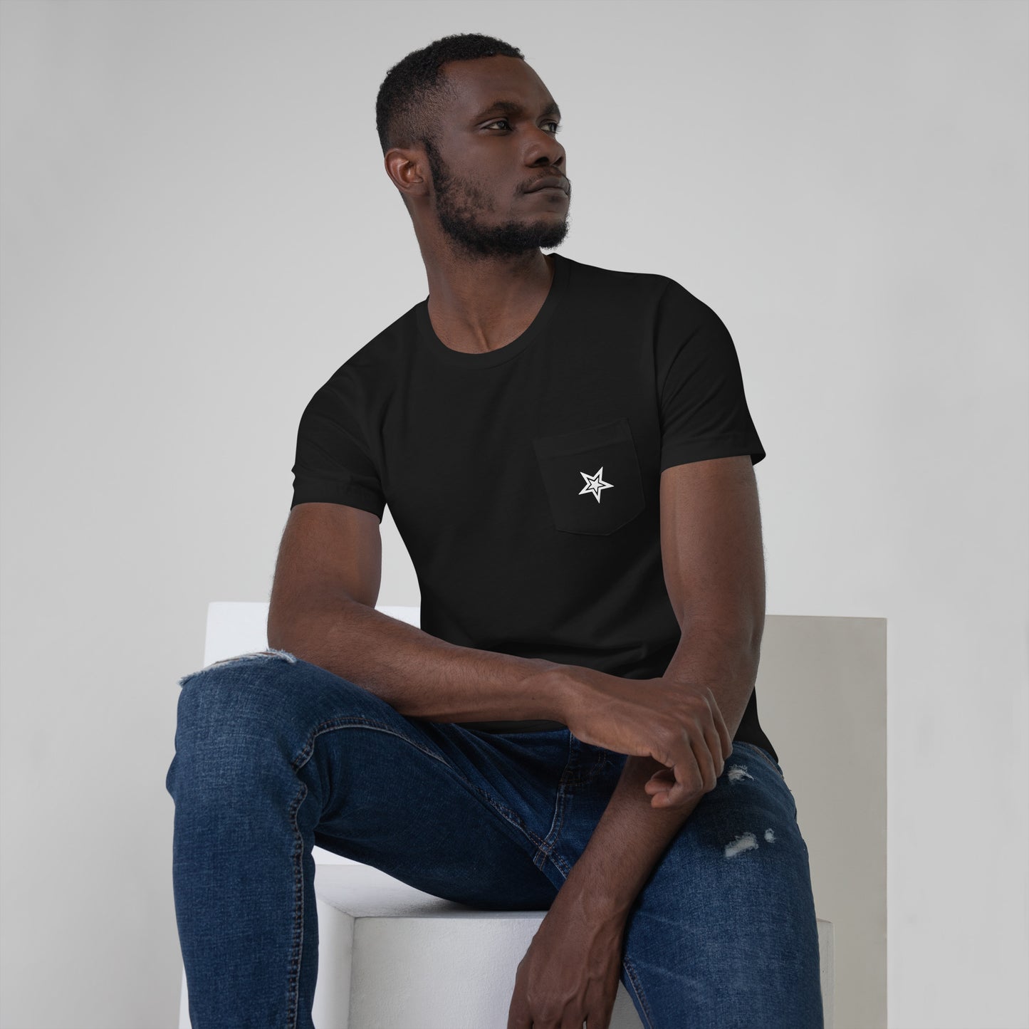 Lordela Black Pocket T-Shirt