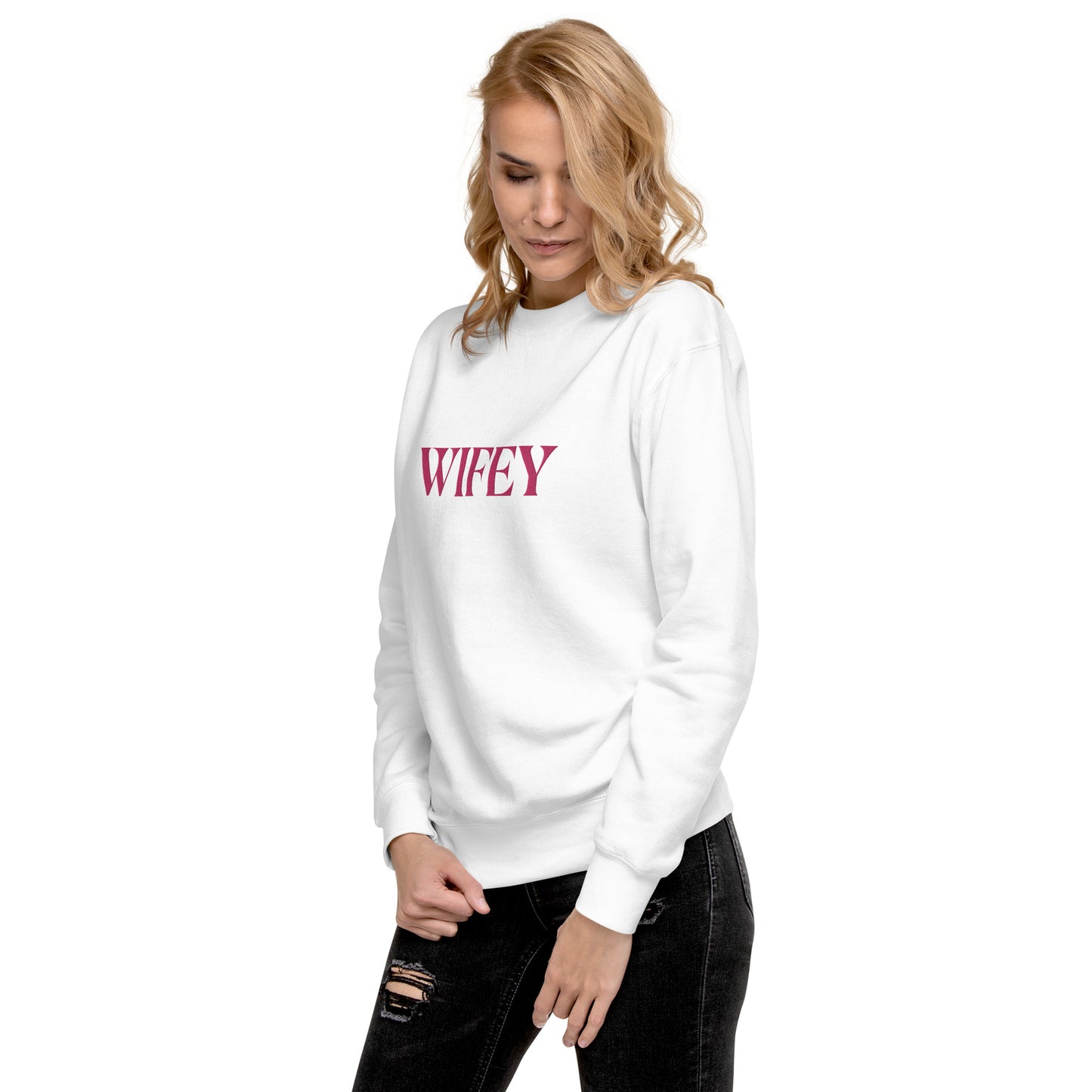 Lordela Wifey Embroidered Premium Sweatshirt