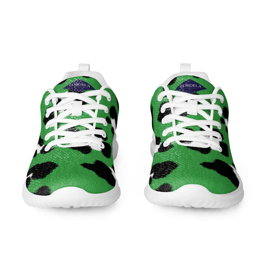 Lordela Green Leopard Print Women’s Trainers