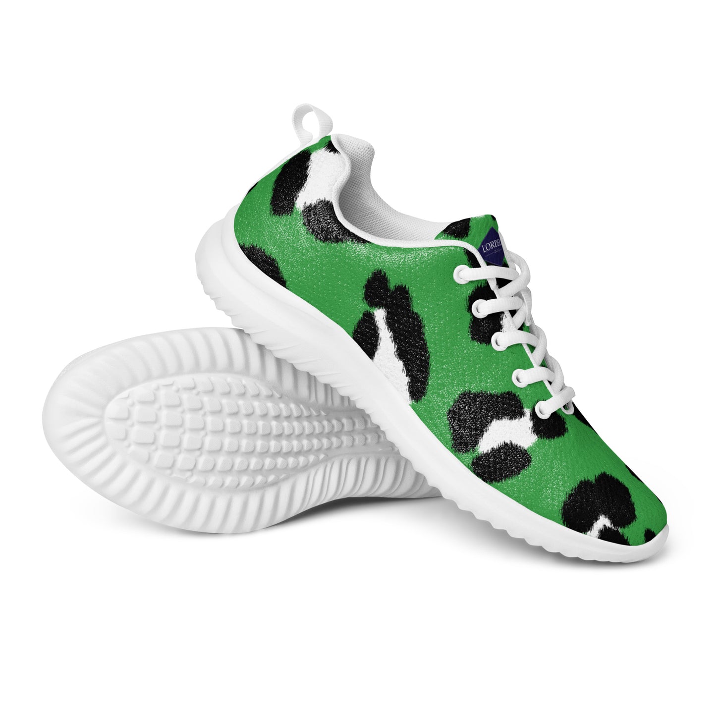 Lordela Green Leopard Print Women’s Trainers