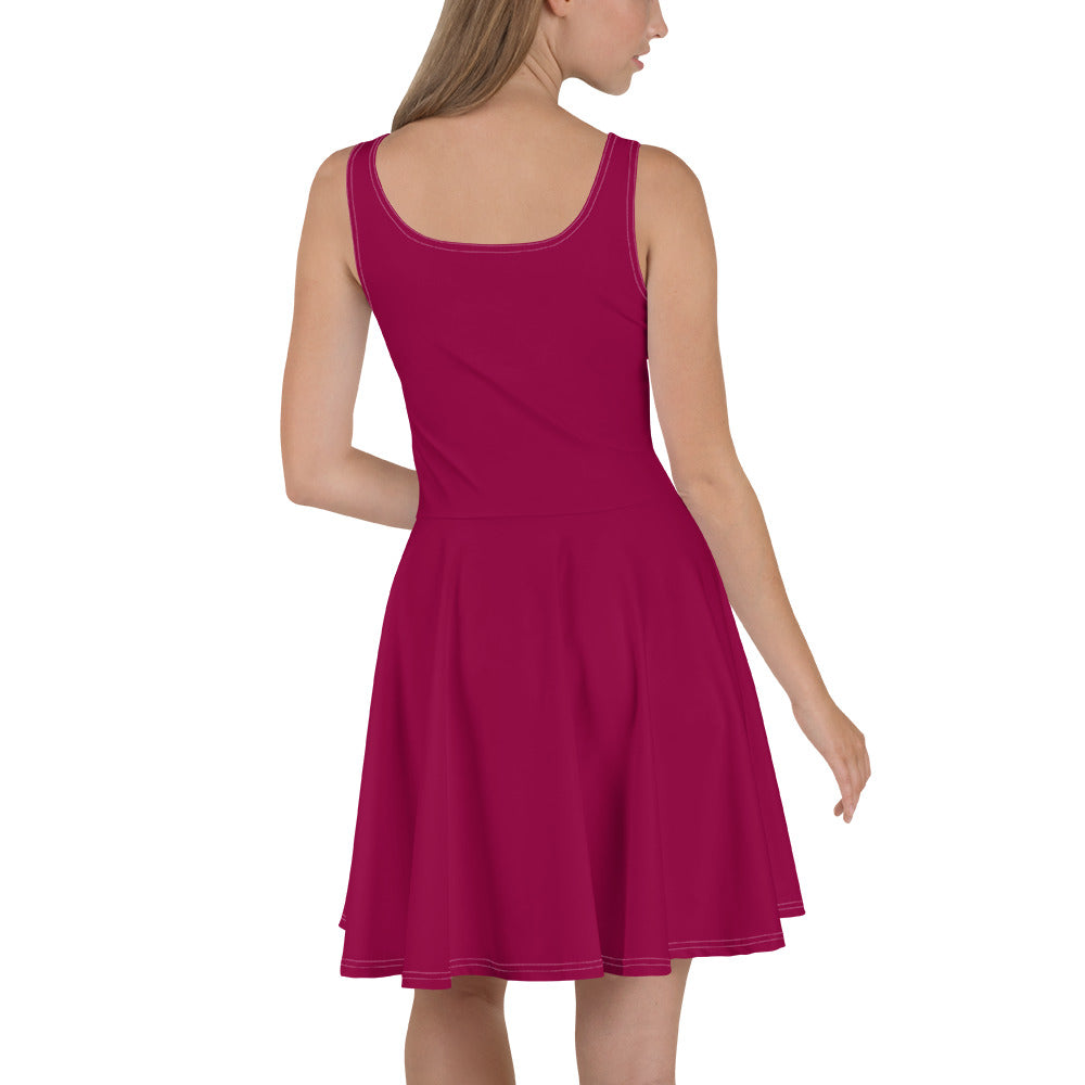 Lordela Burgundy Skater Dress