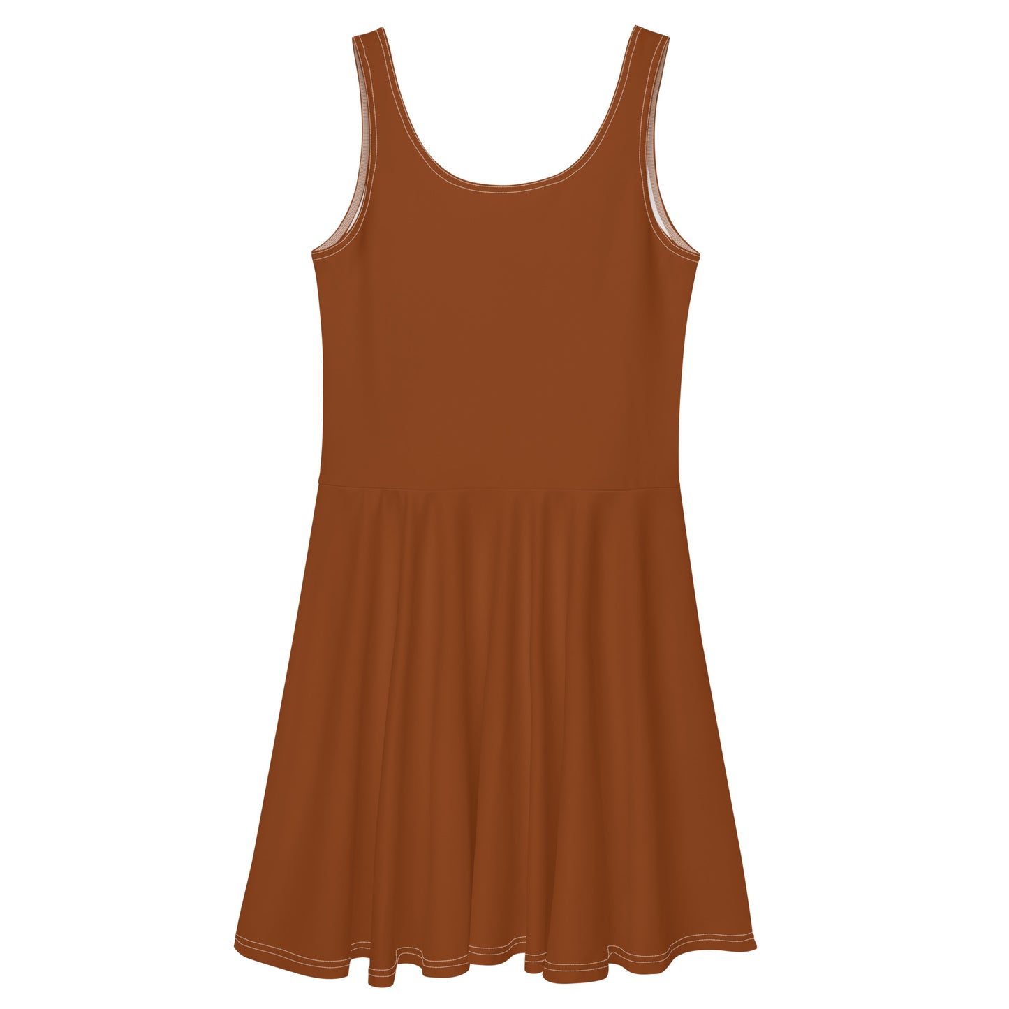 Lordela Saddle Brown Skater Dress