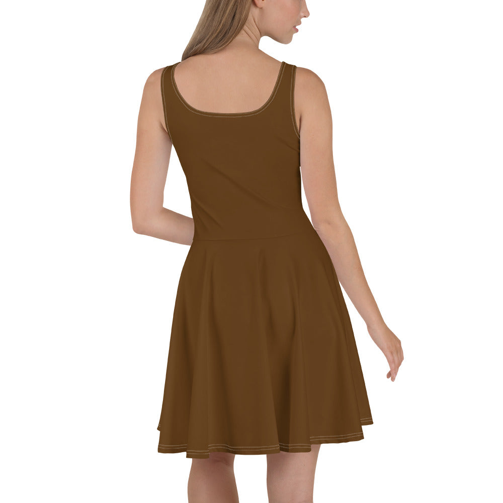 Lordela Brown Skater Dress