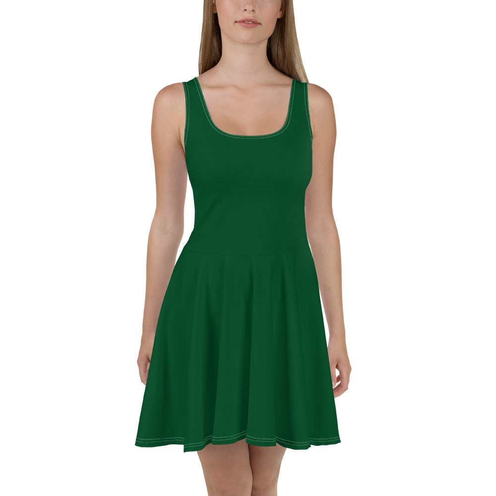 Lordela Forest Green Skater Dress