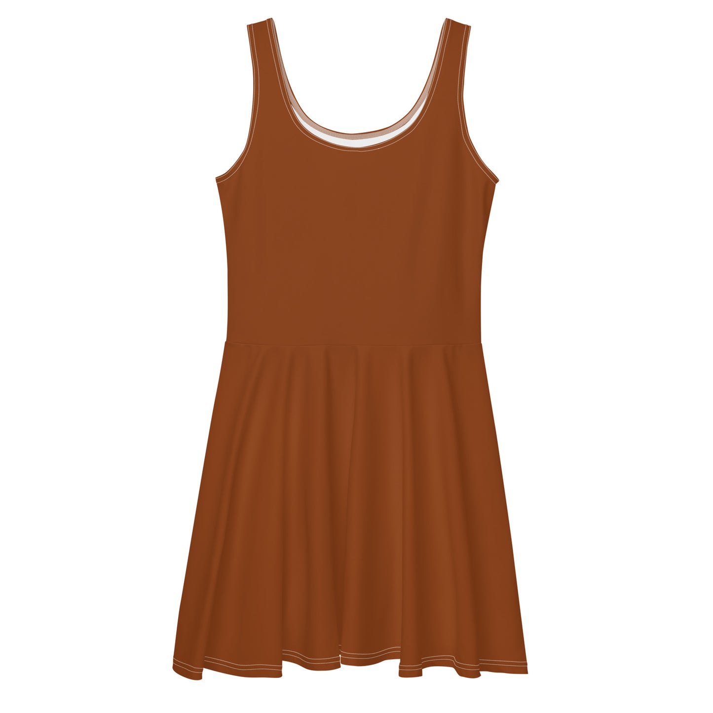 Lordela Saddle Brown Skater Dress