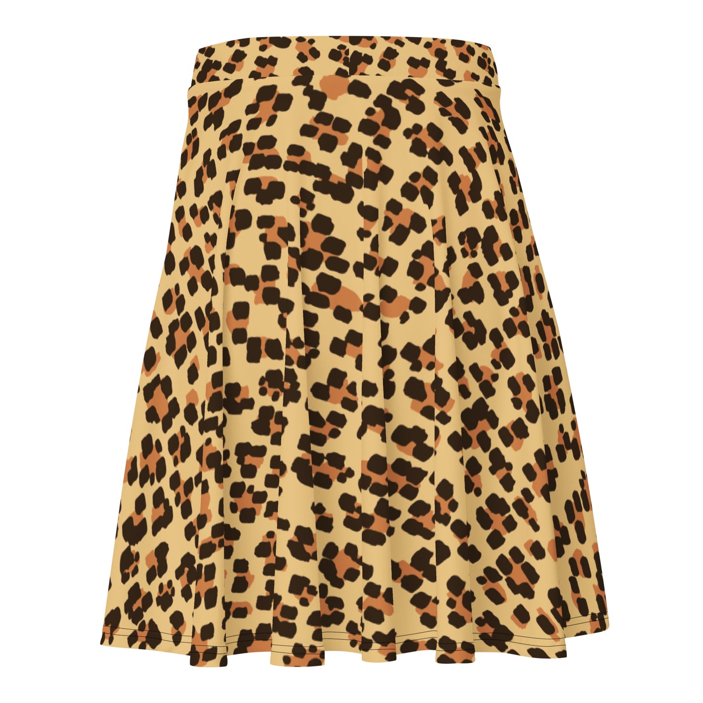 Lordela Leopard Beach Print Skater Skirt